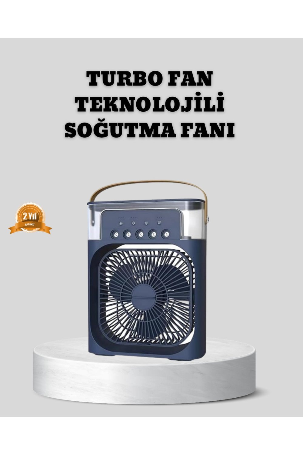 Sessiz Çalışan Turbo Fan Güçlü Hava Akışlı Masa Üstü Vantilatör