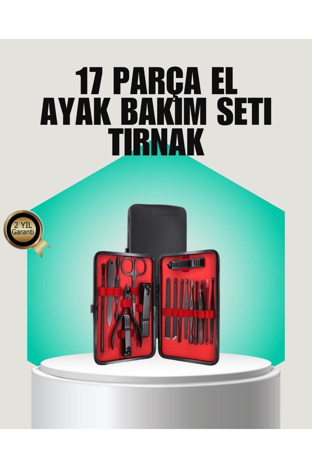Siyah Kaymaz Teknolojili El ve Ayak Bakım Seti