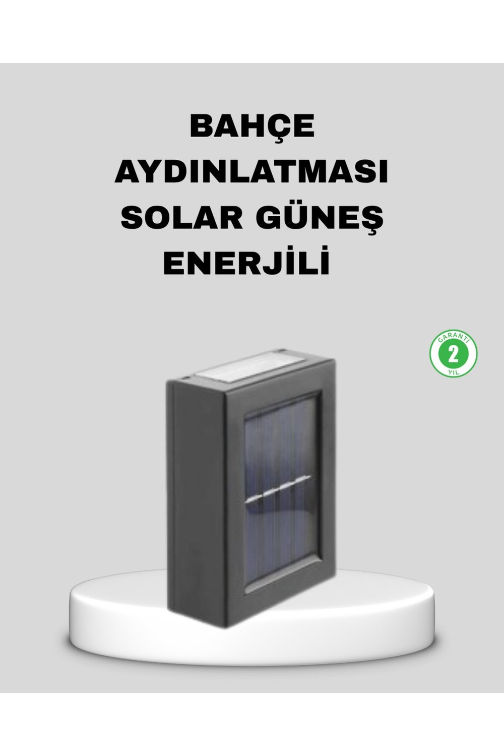 Solar Dış Mekan Aplik Su Geçirmez Dayanıklı LED Aydınlatmalı
