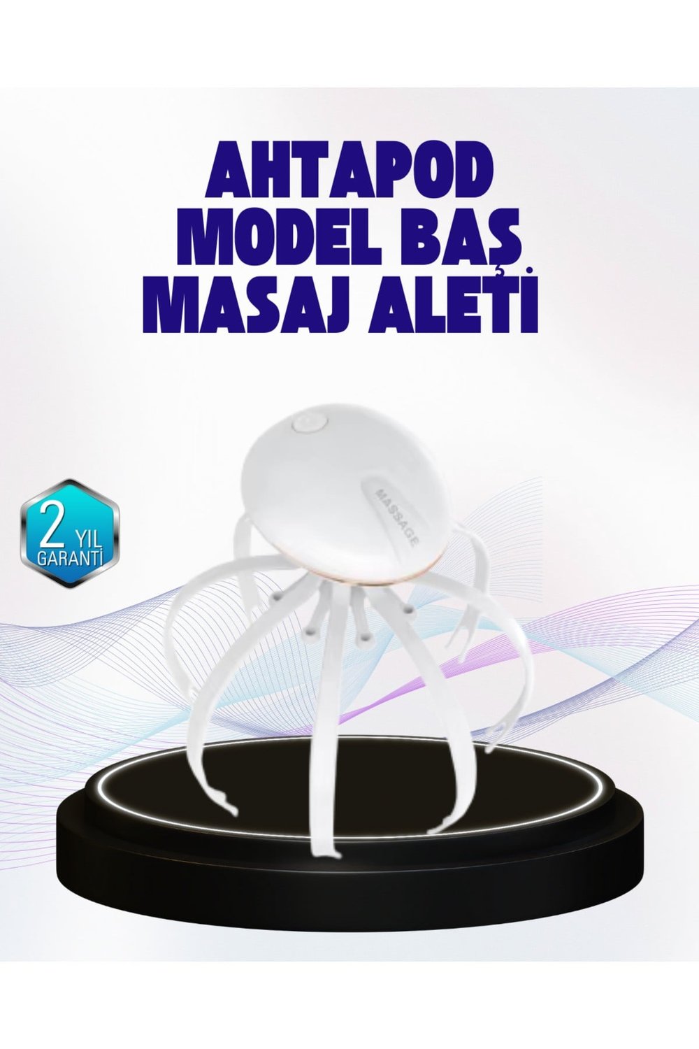 Taşınabilir Elektrikli Kafa Masaj Cihazı Sessiz Motor ve Ergonomik Tasarım
