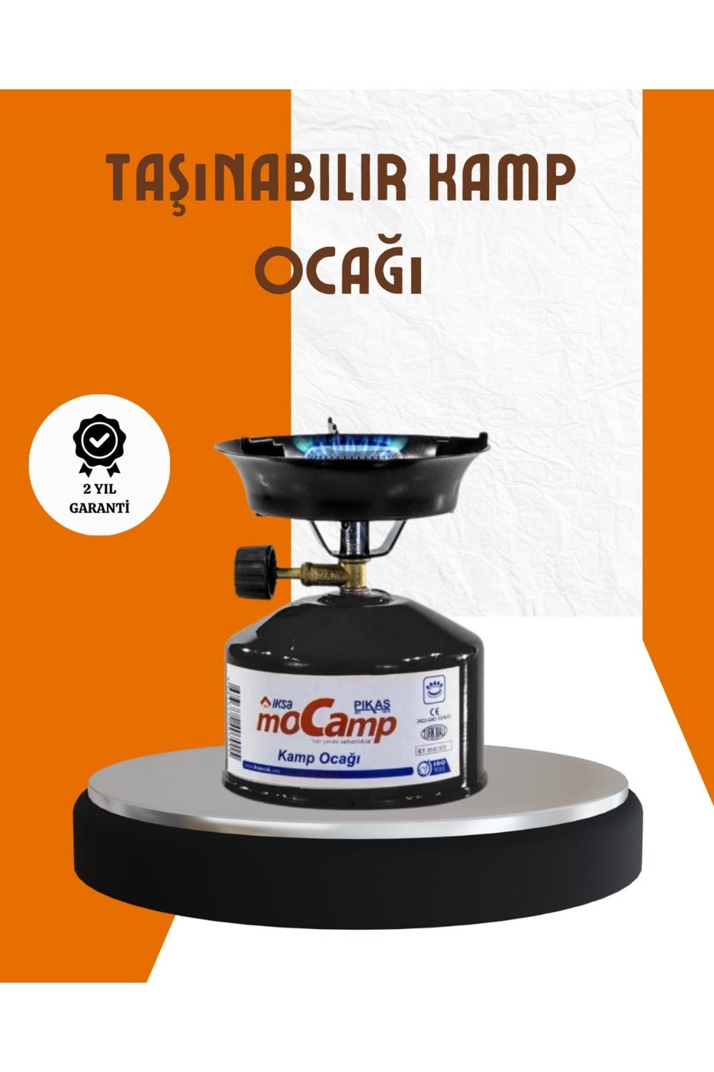 Taşınabilir Metal Gövdeli Kamp Ocağı Seti