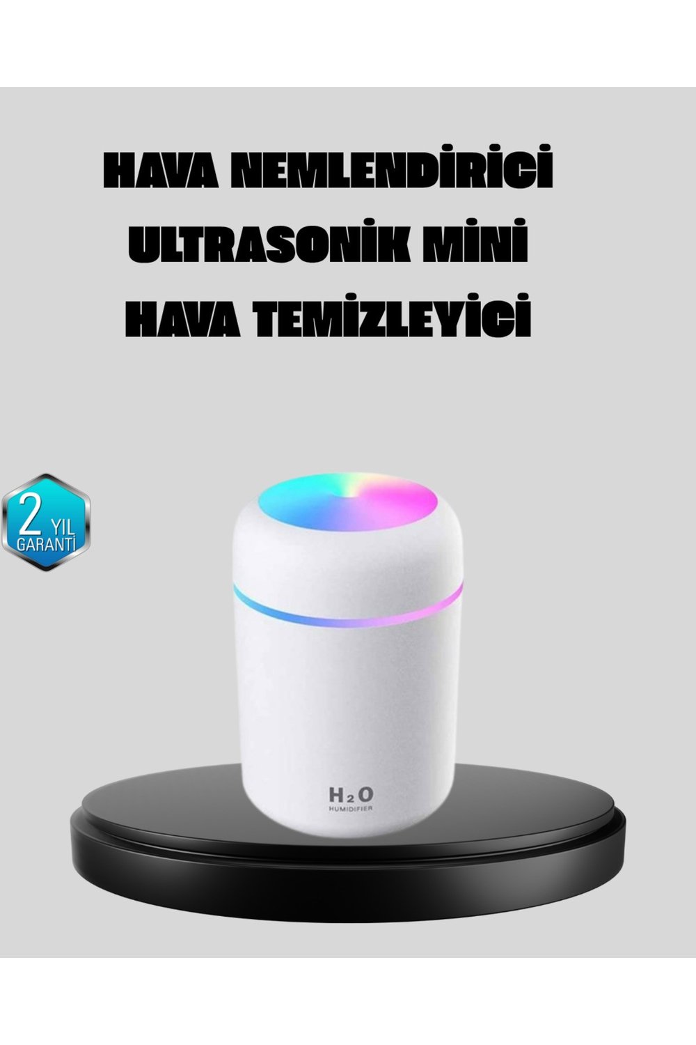 Taşınabilir USB Mini Nemlendirici – LED Aydınlatmalı, Çift Püskürtme Modu