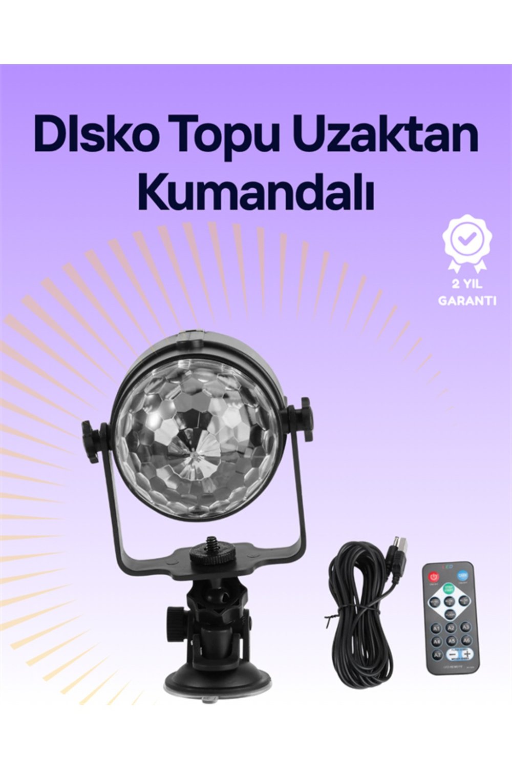 Taşınabilir ve Dayanıklı Plastik Kristal LED Disko Işığı