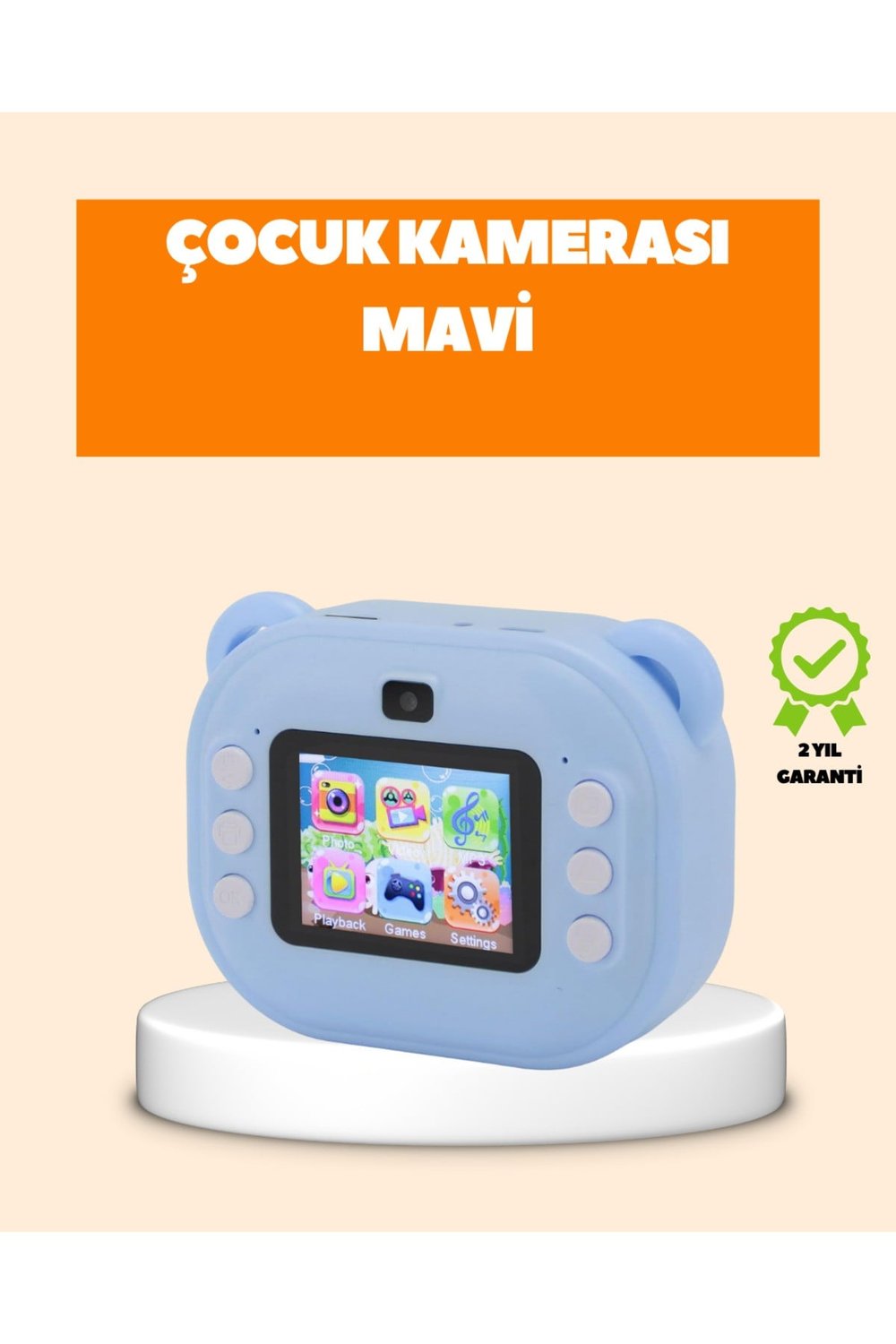 Termal Baskı Teknolojili Anında Fotoğraf Kamerası – 24MP Çift Lens, 32GB Hafıza