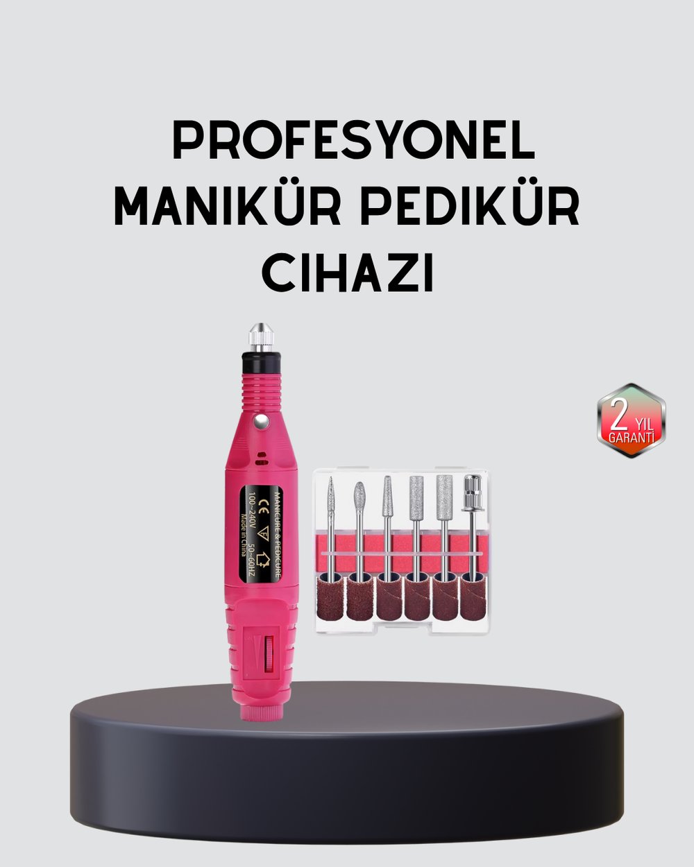 Tırnak Matkap Makinesi – Profesyonel Manikür Pedikür Cihazı, Ayarlanabilir Hız ve Sessiz Çal