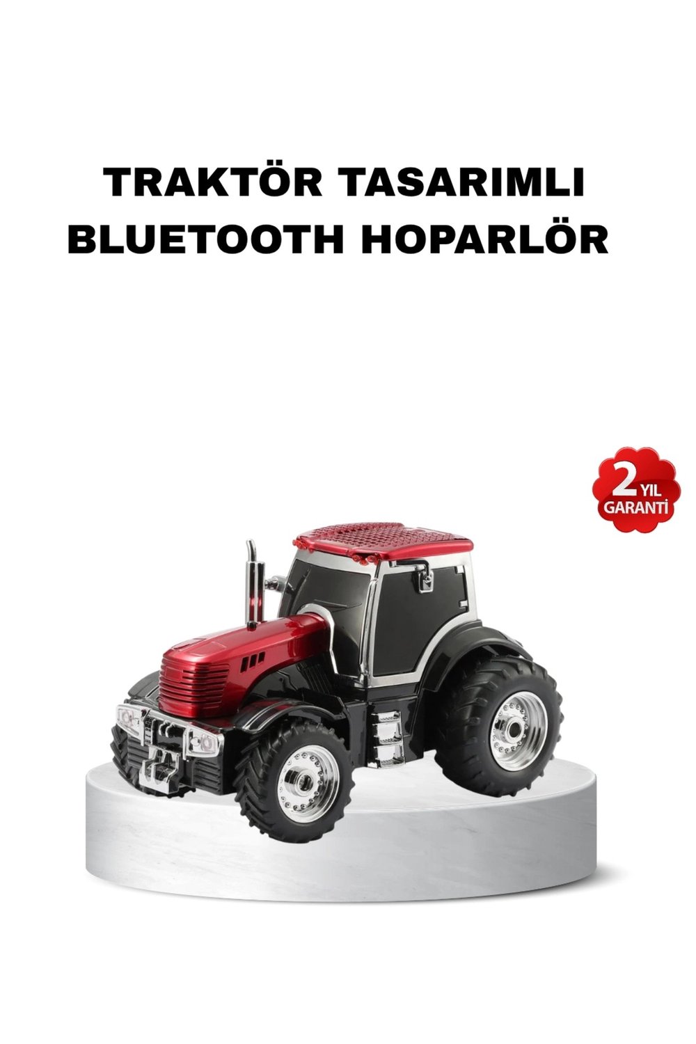 Traktör Tasarımlı Bluetooth Hoparlör 12W TWS Destekli Nostaljik Model