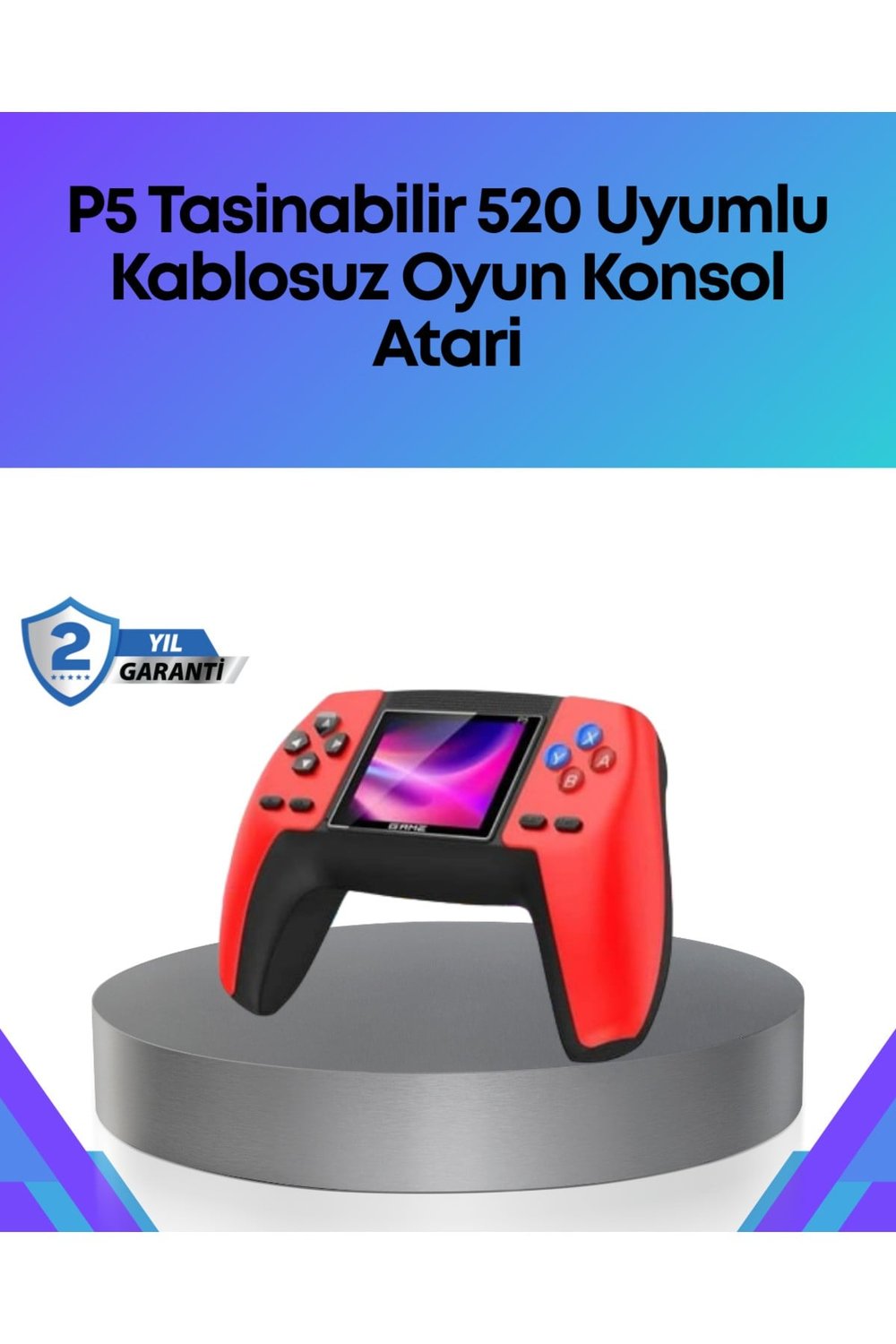 TV Bağlantılı 520 Oyunlu P5 Retro GamePad Konsol