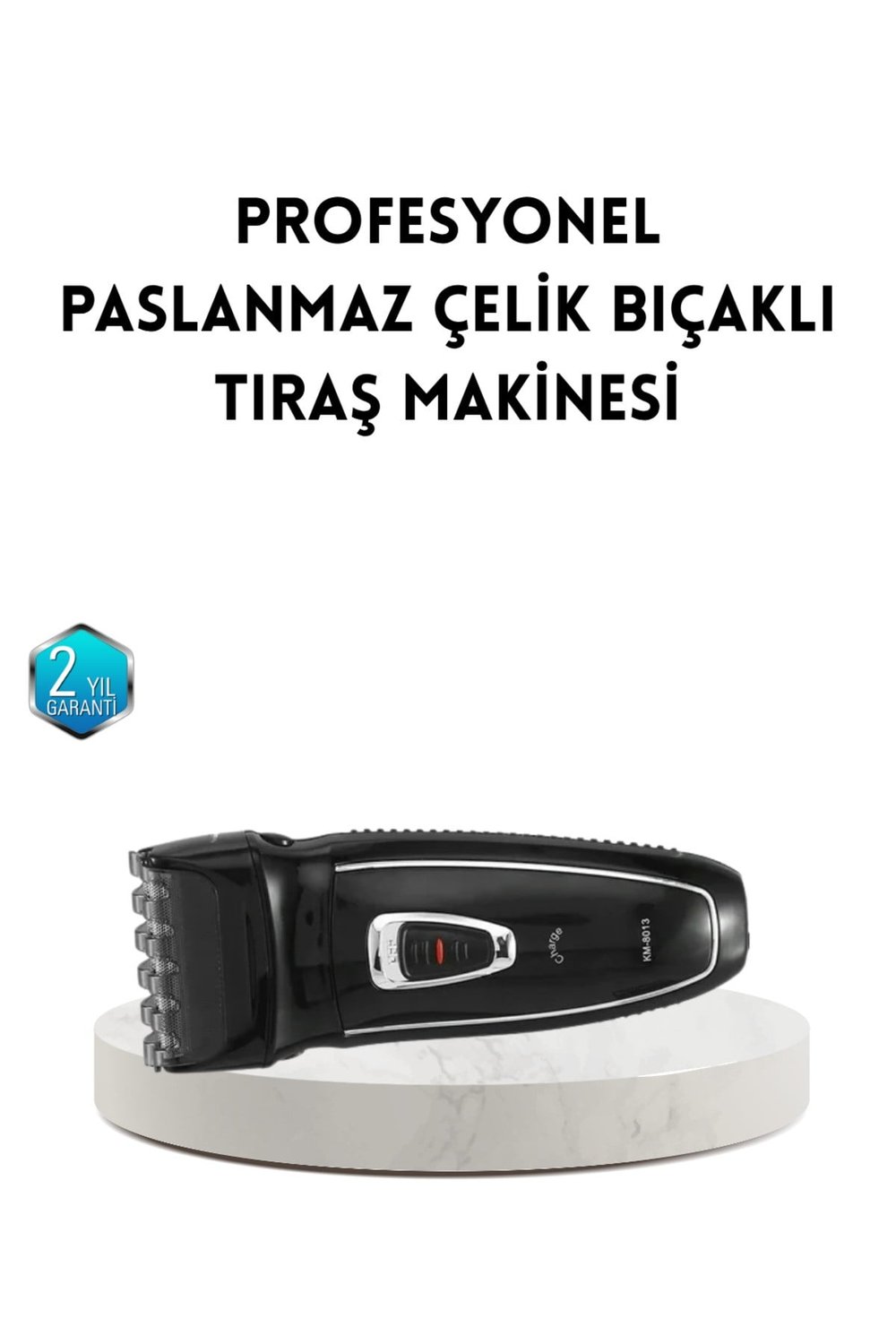 Unisex Şarjlı Saç ve Sakal Kesme Makinesi – Sessiz Motor, 1–12 mm Ayarlanabilir Başlık