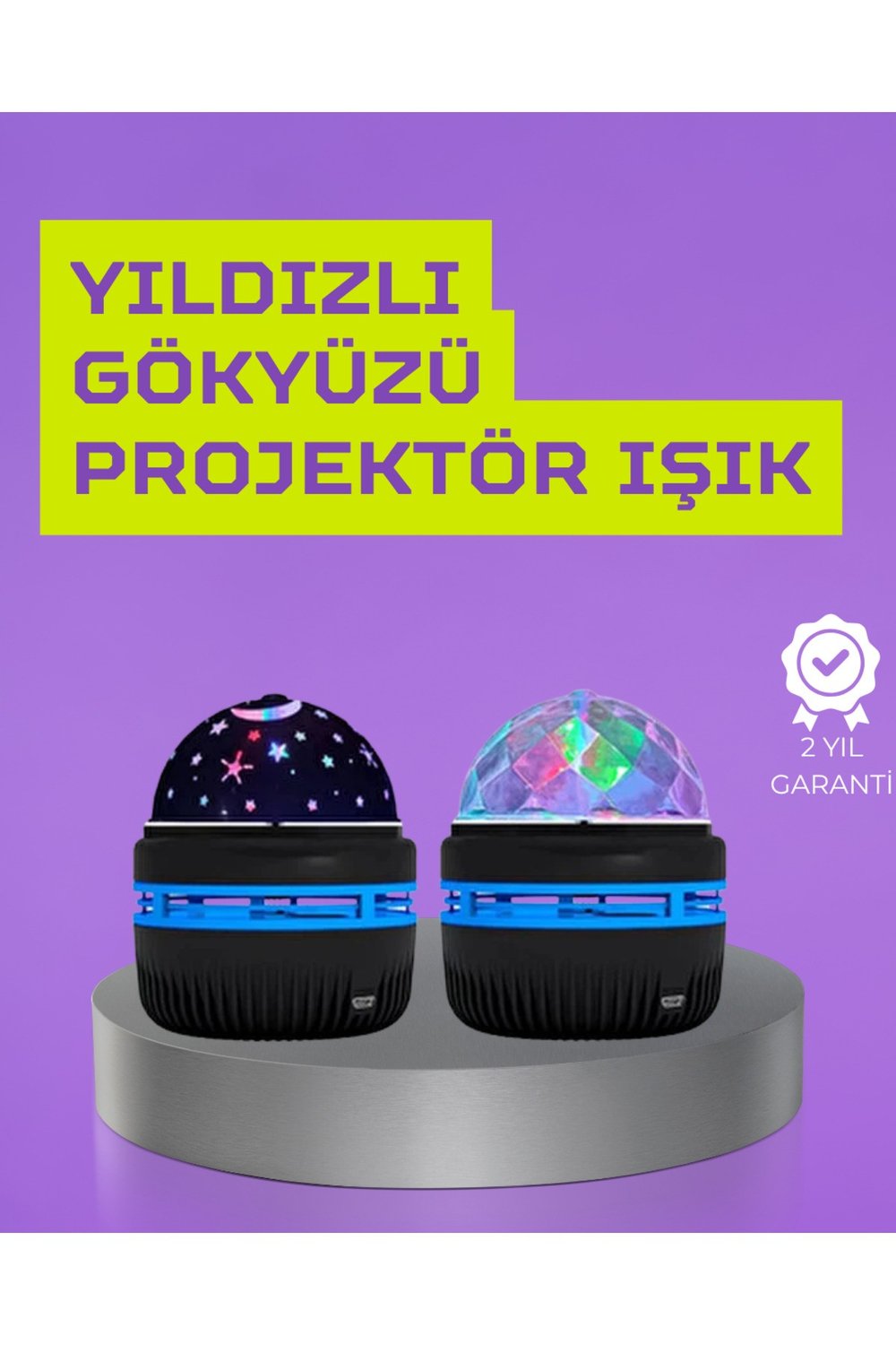USB’li Yıldız Projektör Lamba – Döner Galaxy Işık Şovu, Çocuk ve Yetişkin Uyku Lambası
