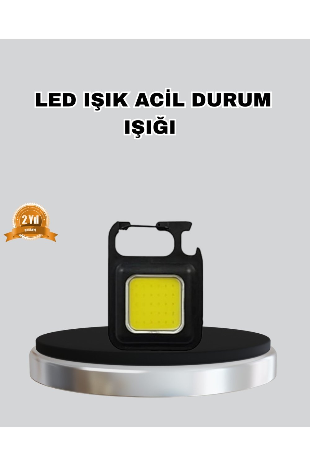 USB Şarjlı 800 Lümen LED Fener – Mini Boy, 3 Işık Modlu, Anahtarlık Tipi El Feneri