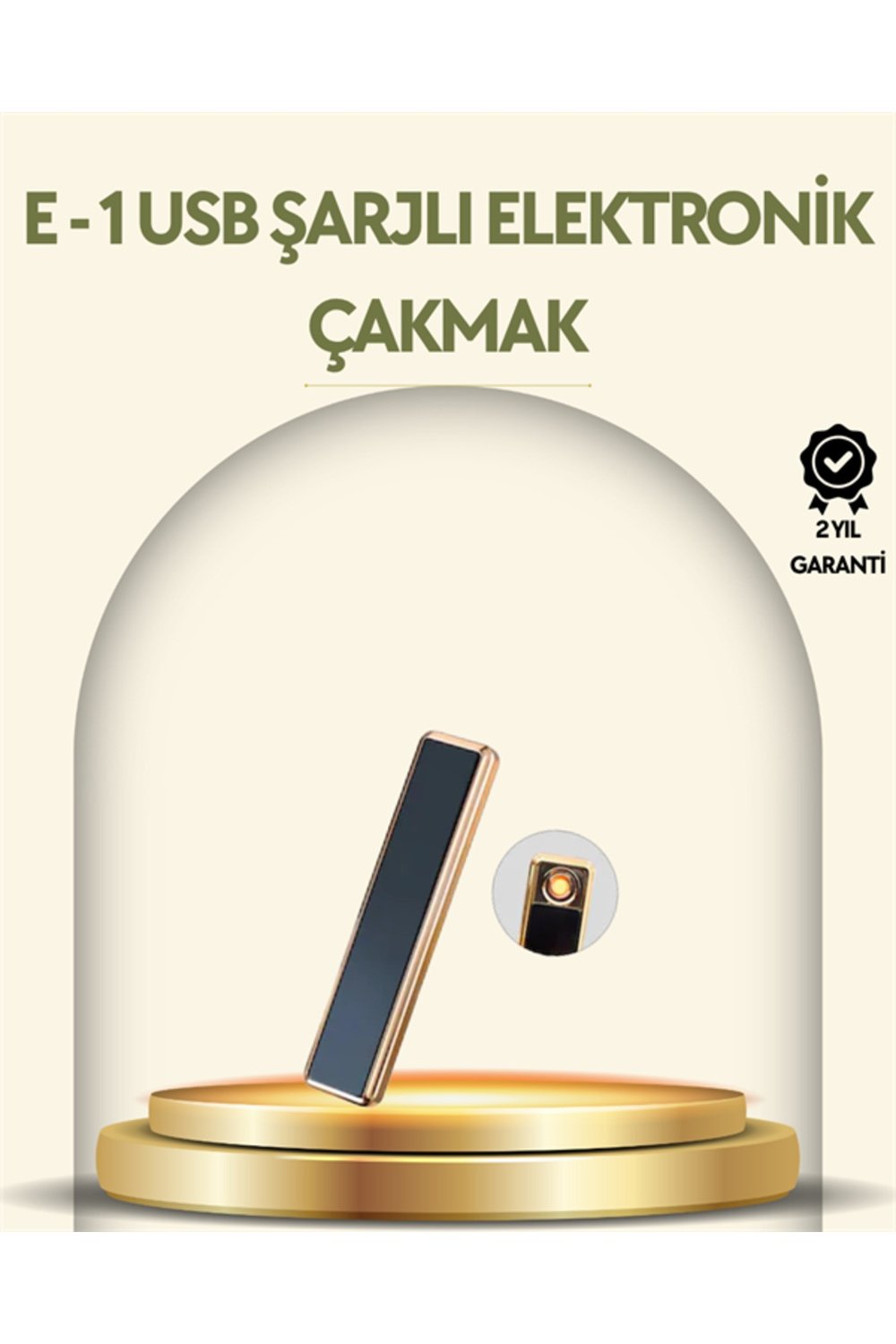 USB Şarjlı Alevsiz Elektronik Çakmak – Rüzgara Dayanıklı, Gazsız, Güvenli Kullanım