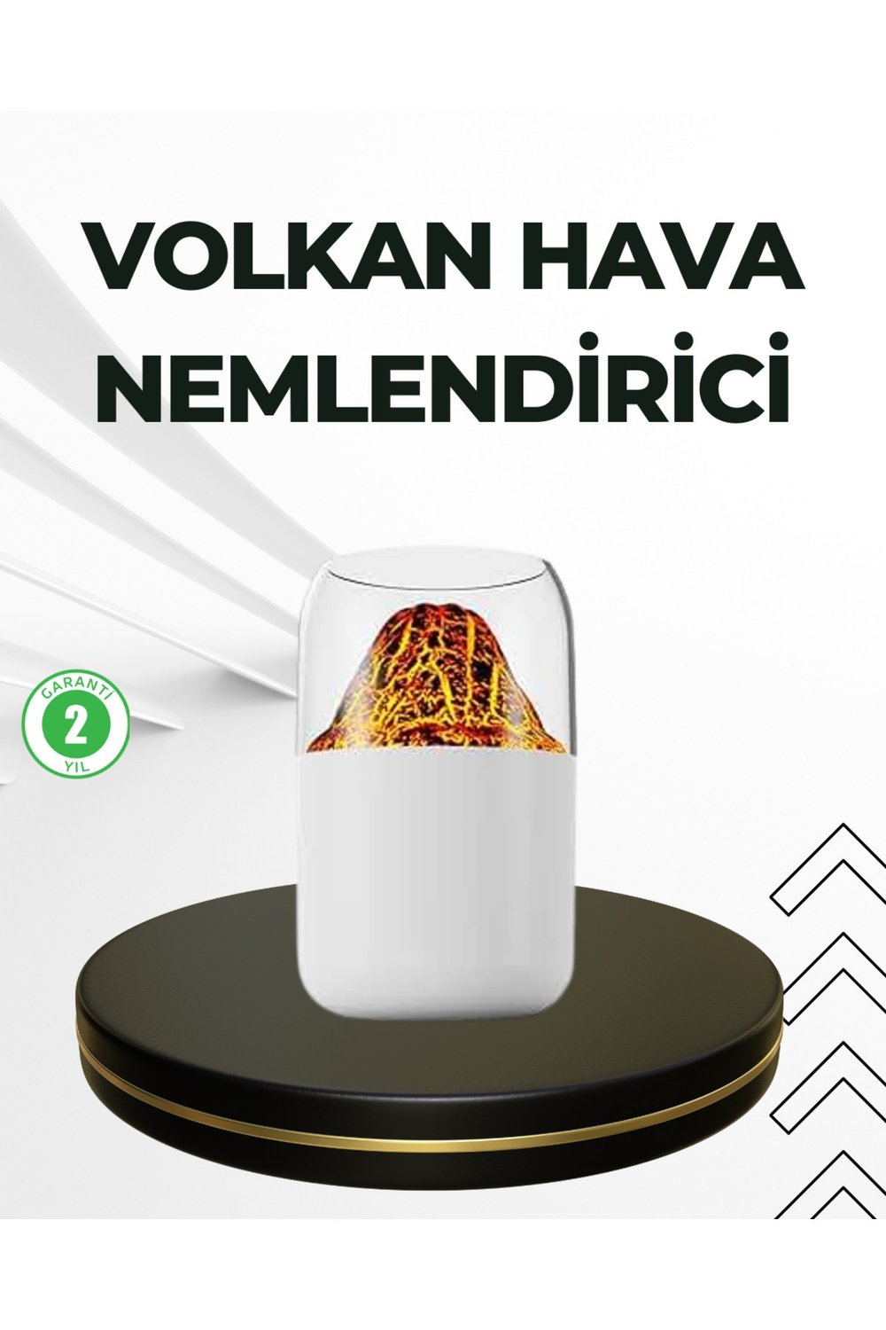 USB Şarjlı Volkanik Tasarımlı Buhar Makinesi