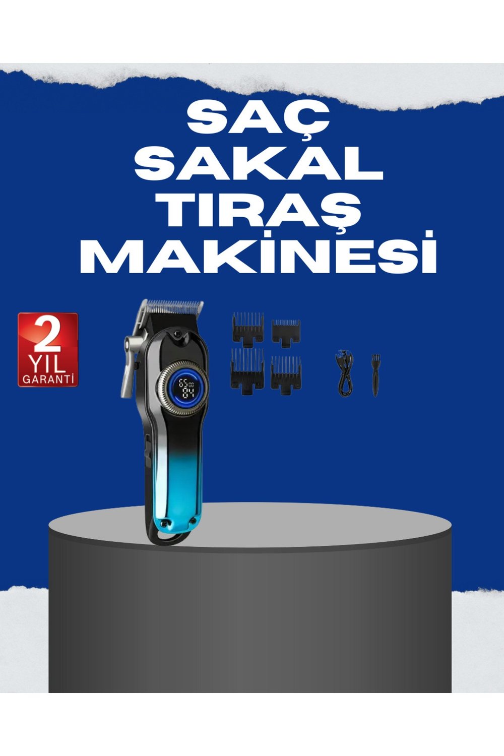 USB Type-C Şarjlı Kablosuz/Kablolu Erkek Tıraş Makinesi