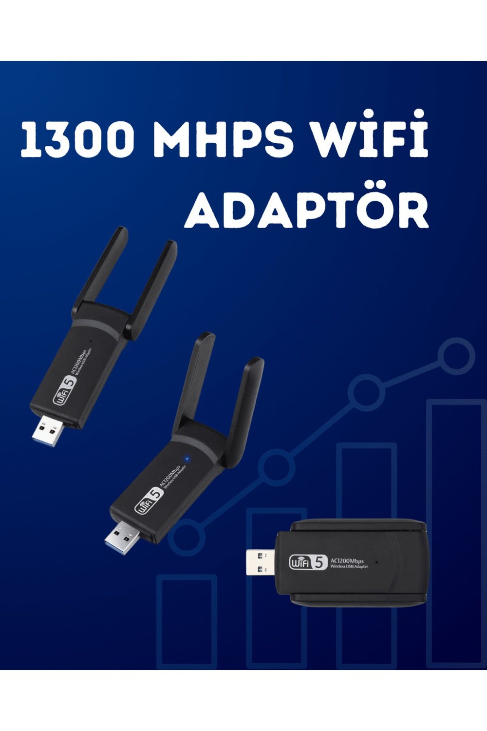 Usb Wifi Adaptör – 1200 Mbps Hız