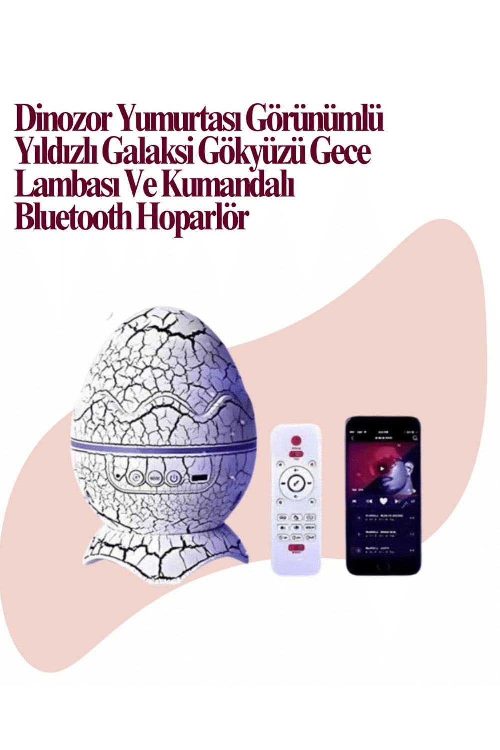 Uzaktan Kumandalı, USB Girişli, Döner Projektör Lamba