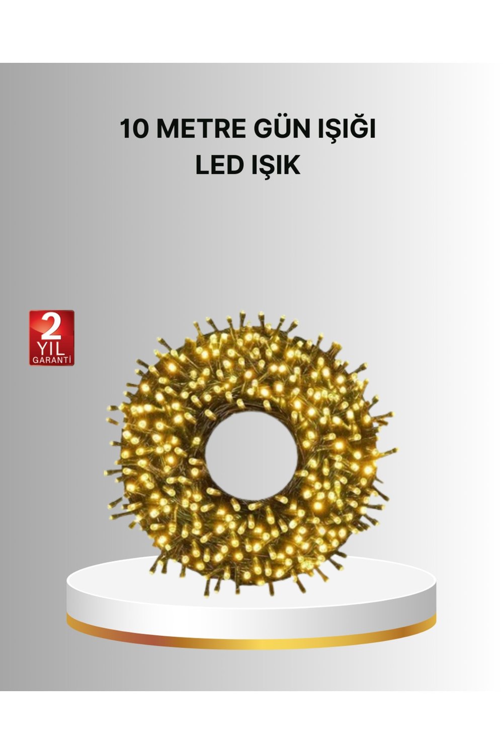 Uzun Ömürlü LED Teknolojili 10 Metre Şık Işıklı Süsleme Seti