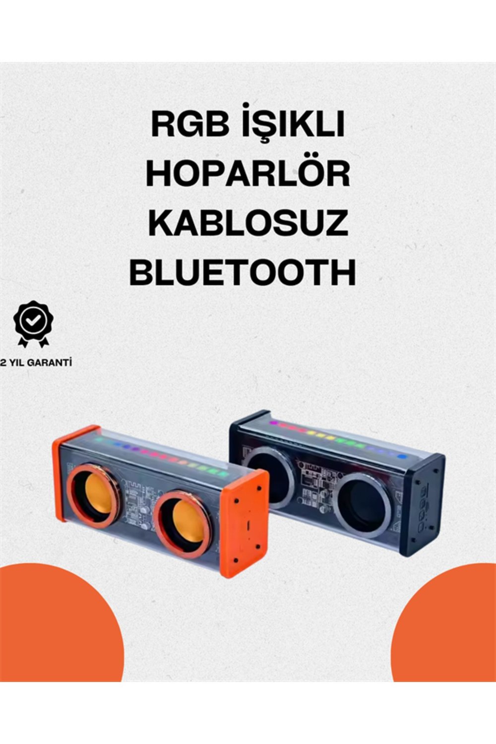 V9 Şeffaf Bluetooth Hoparlör – Güçlü Ses ve Şık Tasarım