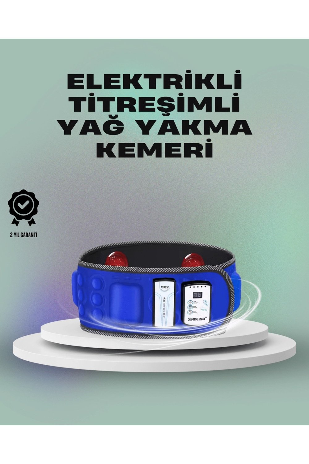 ve Masaj İçin Mıknatıslı Elektrikli Titreşim Kemeri – 7.2W Güç