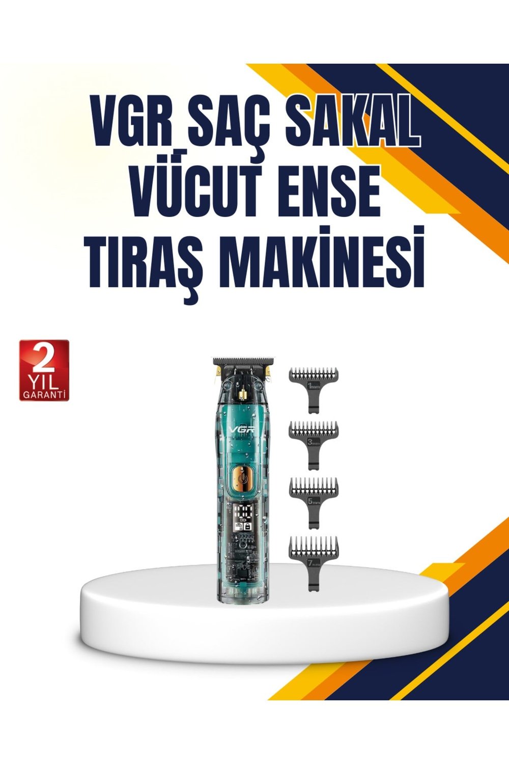 VGR V-695 Profesyonel Tıraş Makinesi Seramik Bıçaklı Turbo Güçlü Motor