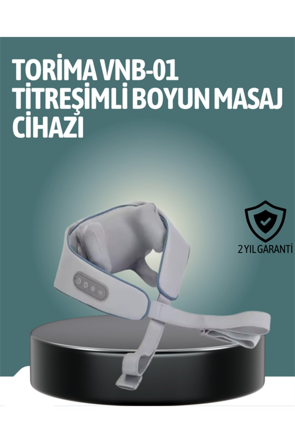 VNB-01 Şarjlı Isıtmalı Boyun ve Omuz Masaj Cihazı
