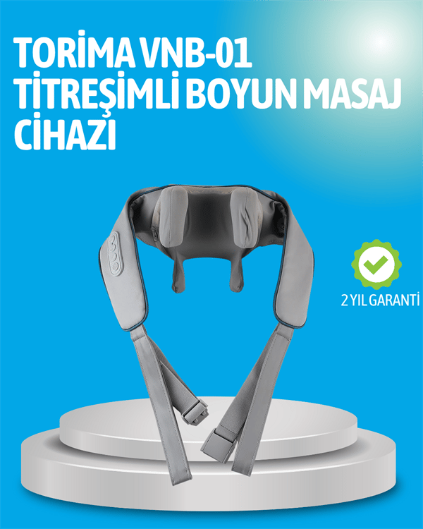 VNB-01 Titreşimli Boyun Masaj Aleti Gri Renk