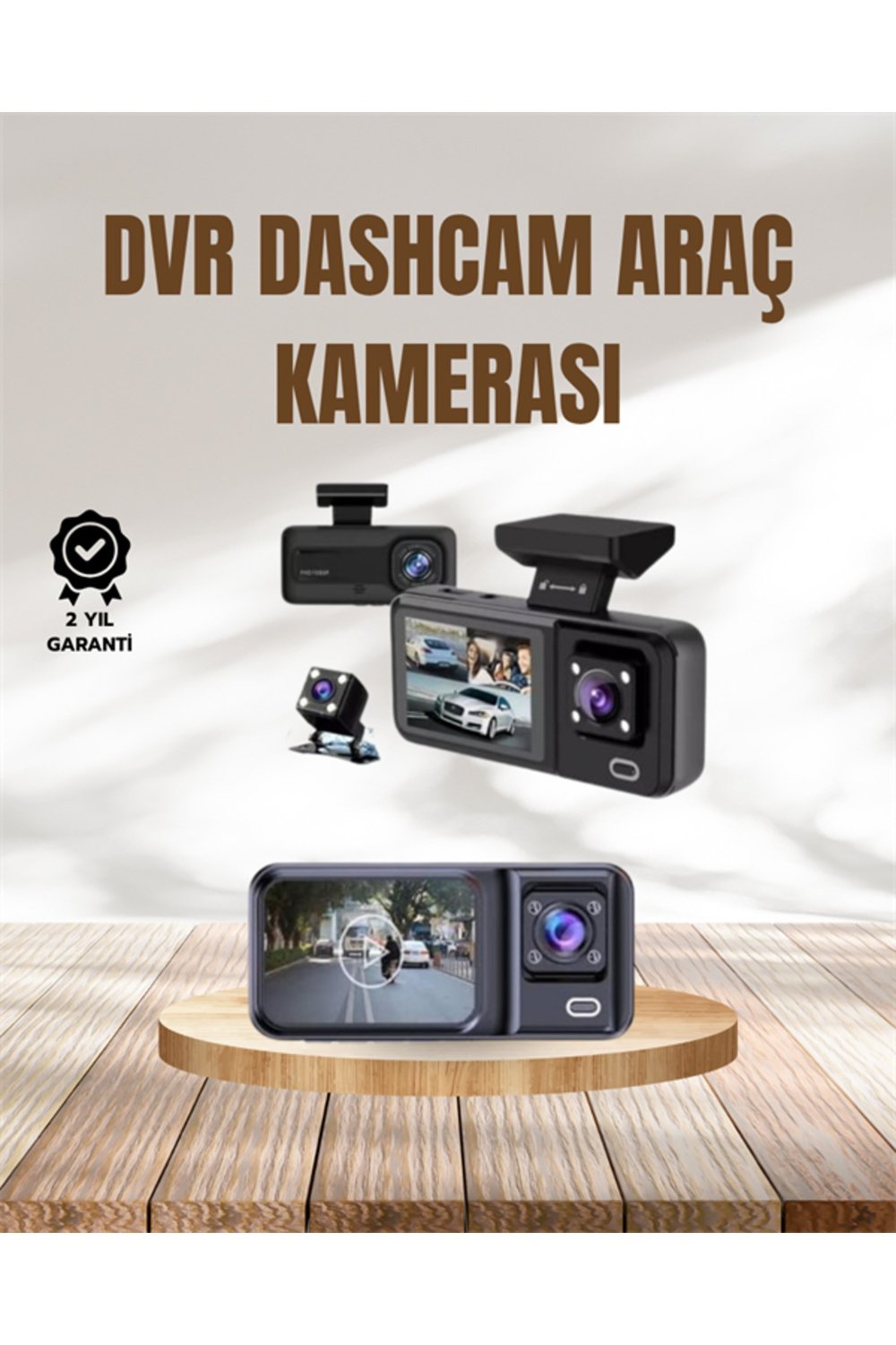 Wi-Fi Destekli Araç Kamerası: 2.7” Ekran, 128GB Destek ve IR Gece Görüş