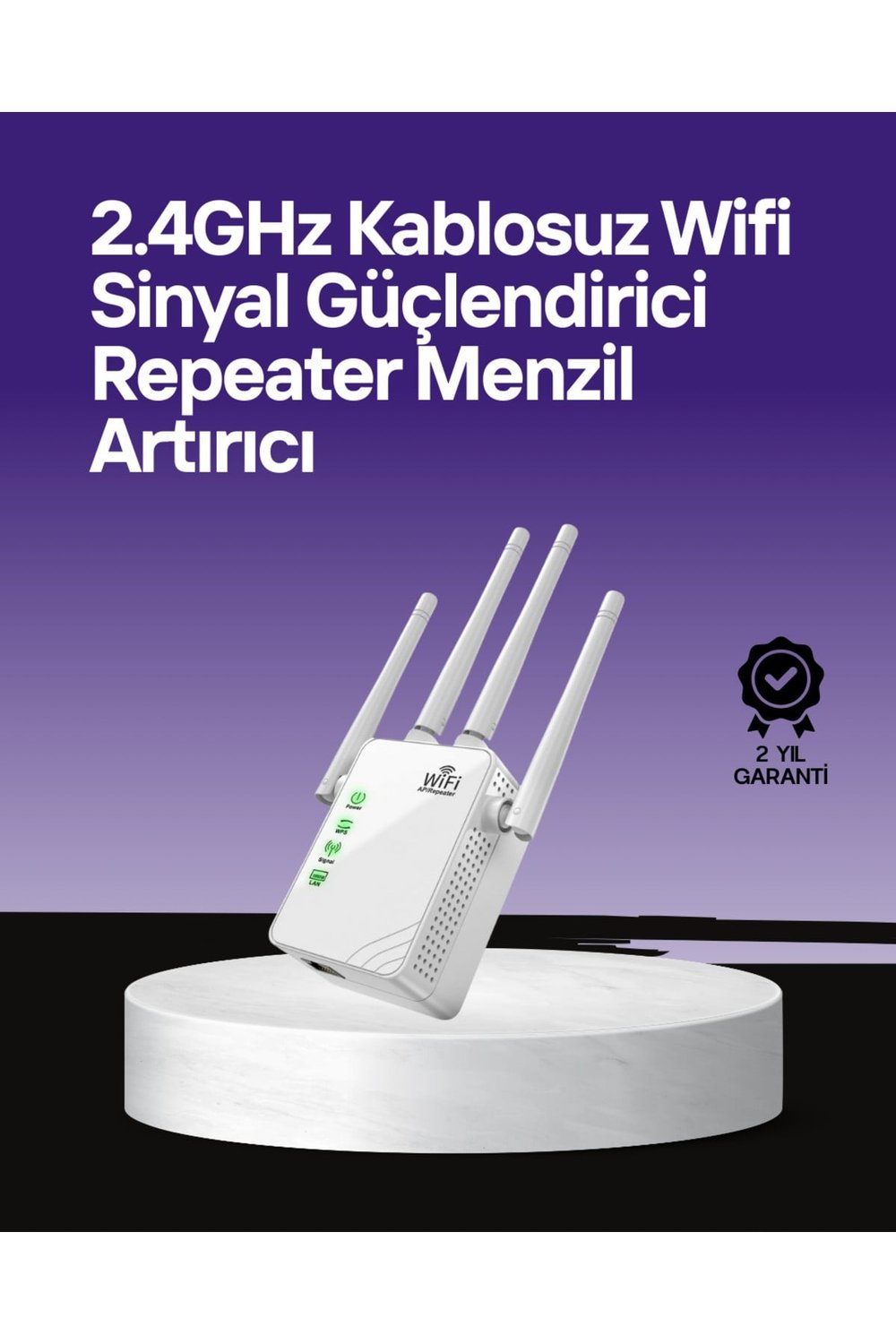 WPS Destekli 2.4GHz + 5GHz WiFi Sinyal Güçlendirici