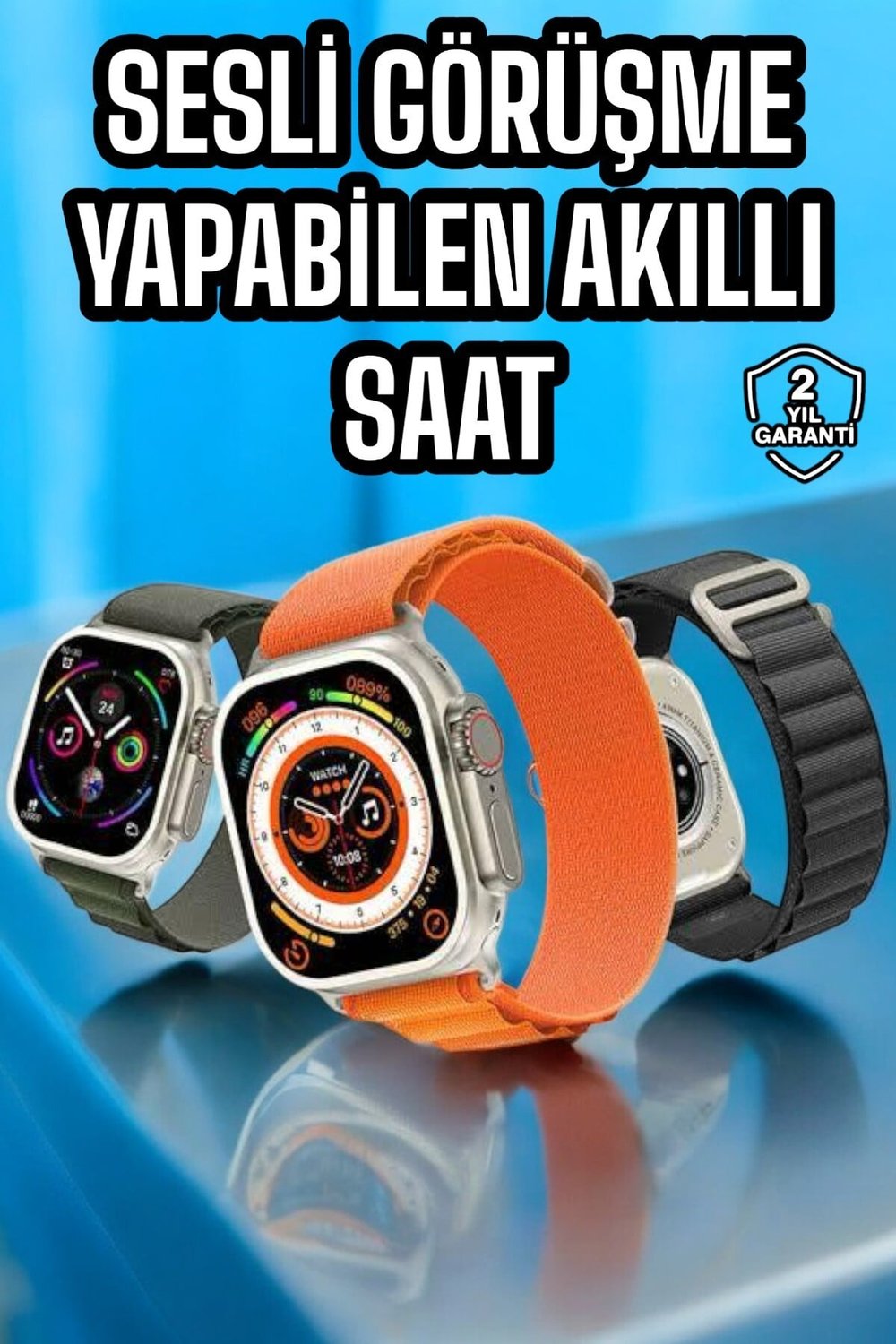 Yeni Nesil Akıllı Saat Nabız Ölçer Sağlık Ölçer ve Kalori Ölçer Uyku Takibi NFC Özelliğ