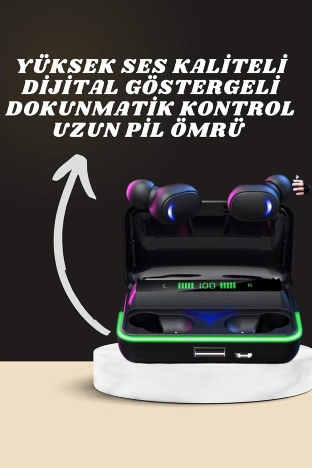 Yeni Nesil Akıllı Saat ve Bluetooth Kulaklık Kampanyası Android Ve İOS Uyumlu Uyku ve Sağlık