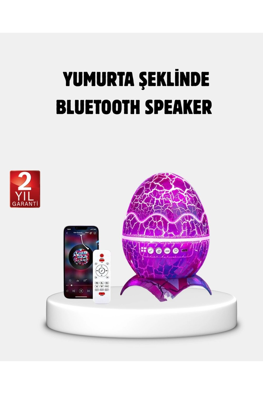Yıldızlı Gökyüzü Dinozor Yumurta Projektör – Ayarlanabilir Parlaklık ve Hız