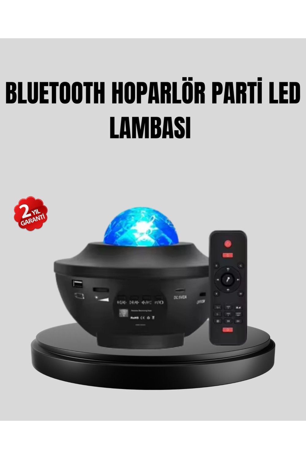 Yıldızlı Projektör Galaxy Efektli Ayarlanabilir Renkli Atmosfer Lambası
