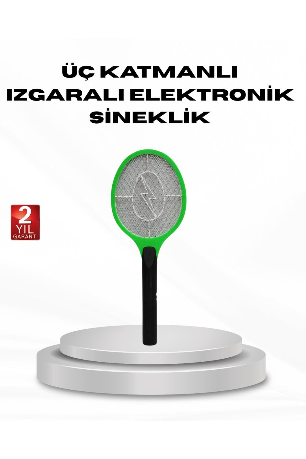 Yüksek Gerilimli Elektronik Sinek Raket – Sessiz, Kimyasız ve Güvenli Kullanım