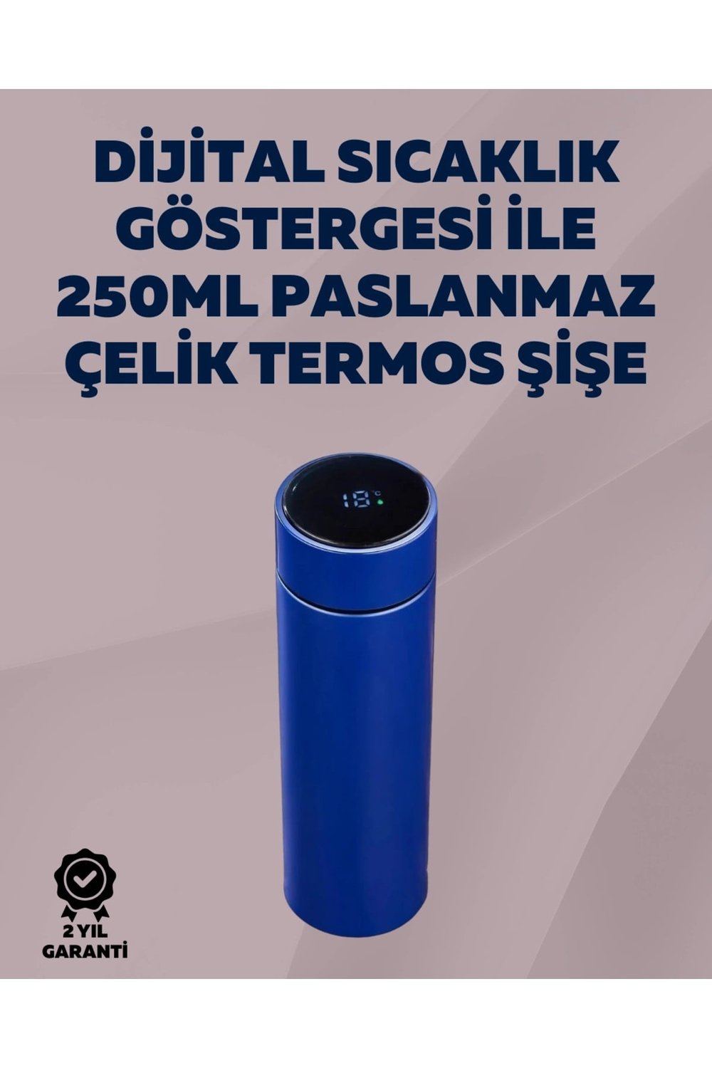 Yüksek Isı Korumasına Sahip Taşınabilir Çelik Termos