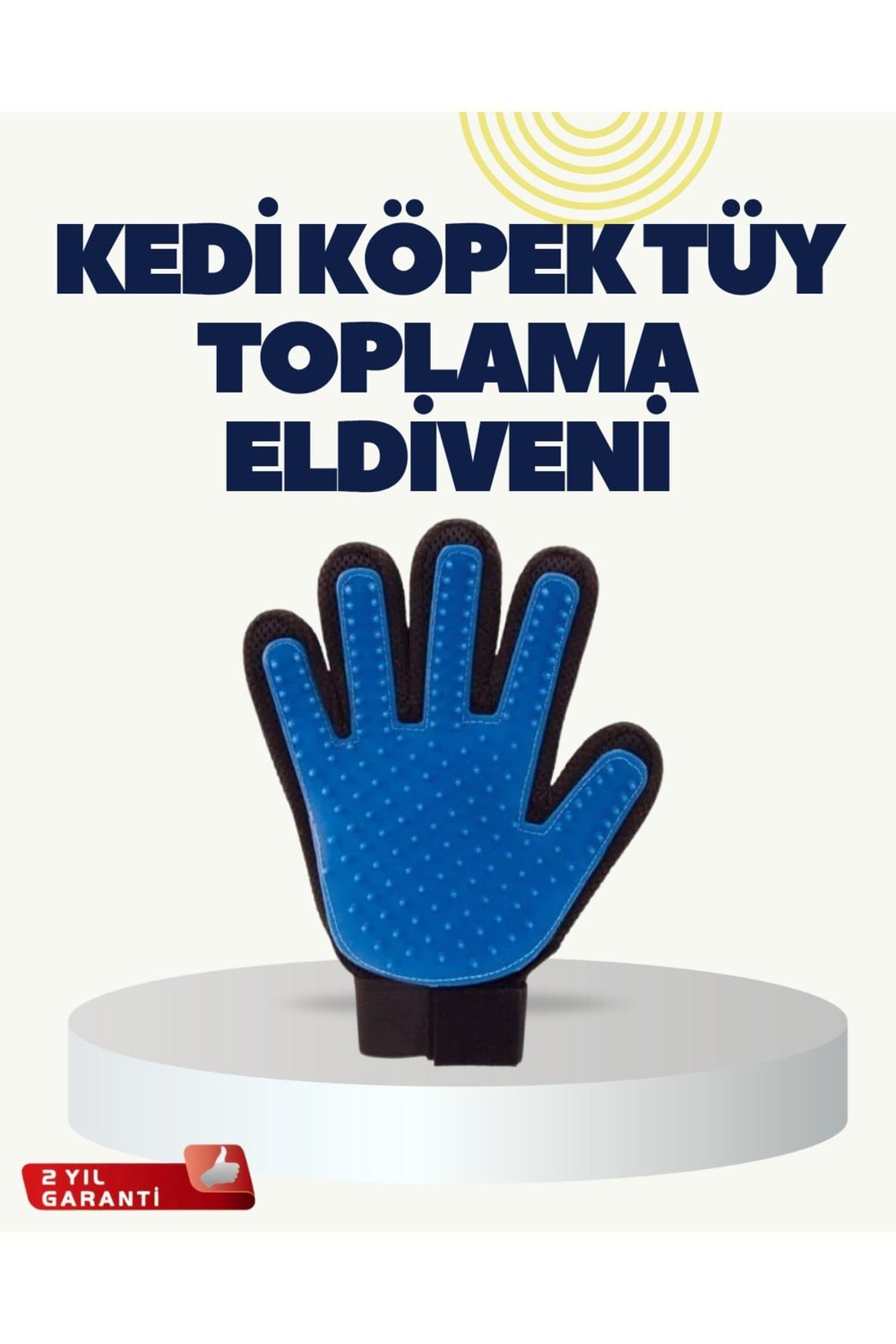 Yumuşak Silikonlu Kedi ve Köpek Tüy Toplama Eldiveni – Masaj Etkili Tüy Dökülme Önleyici
