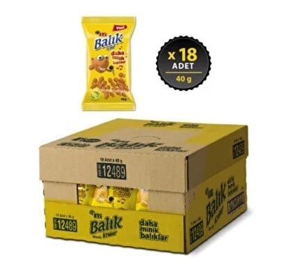 ETİ BALIK MİNİ MISIRLI*40GR*18