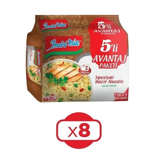 İNDOMİE NOODLE SPESİYAL 75 GR 5X8 Lİ PAKET