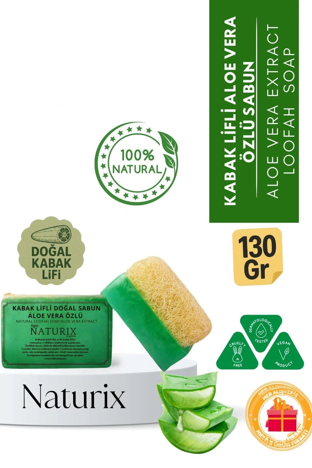 NATURİX KABAK LİFLİ ALOE VERA