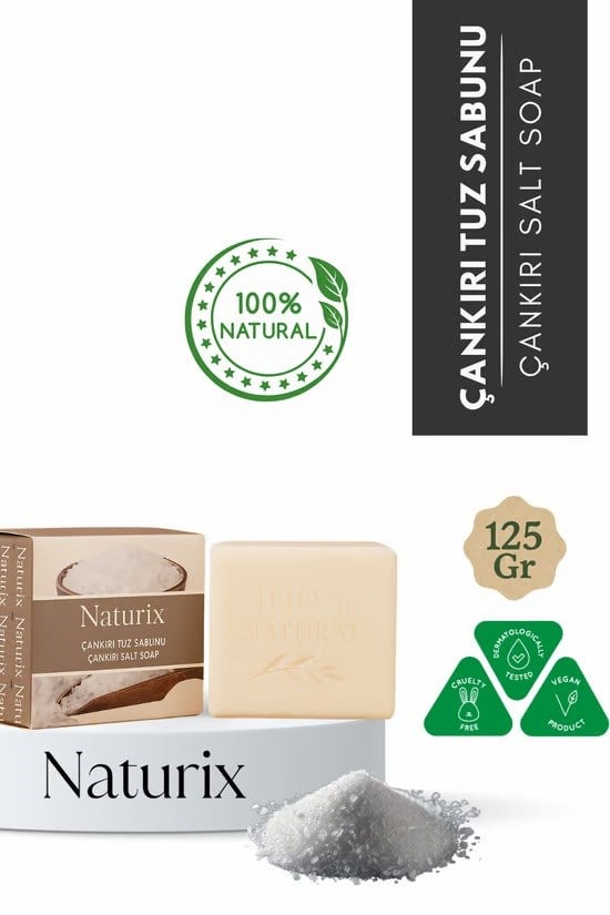 NATURİX KUTULU ÇANKIRI TUZ SABUN