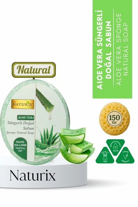 NATURİX SÜNGERLİ ALOVERA SABUN