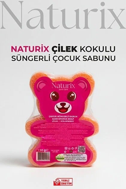 NATURİX SÜNGERLİ ÇOCUK SABUNU ÇİLEK