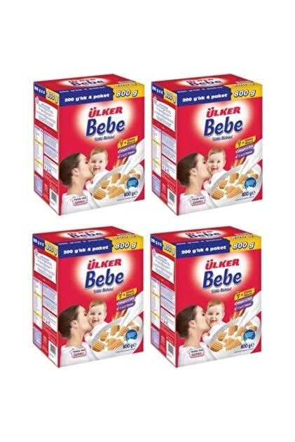 ÜLKER BEBE BİSKÜVİSİ 4*200GR