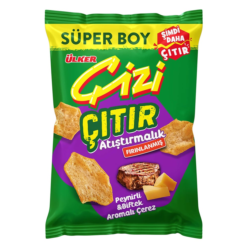 ÜLKER ÇİZİ ÇITIR PEYNİR BİFTEK 120GR*10