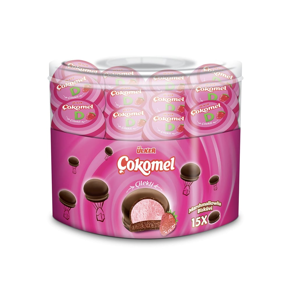 ÜLKER ÇOKOMEL MARSH. ÇİLEKLİ 5X12 GR