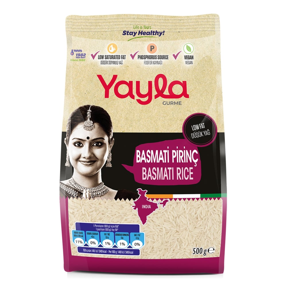 YAYLA GURME BASMATİ PİRİNÇ 500GR*8
