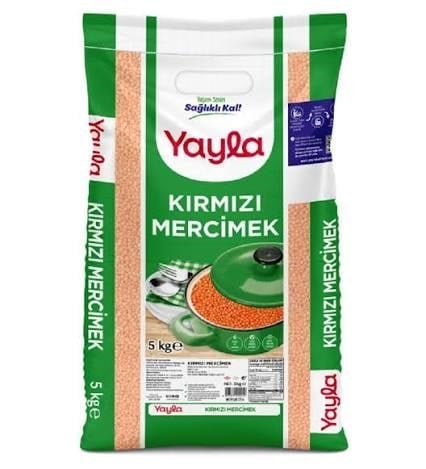 YAYLA KIRMIZI MERCİMEK 5 KG