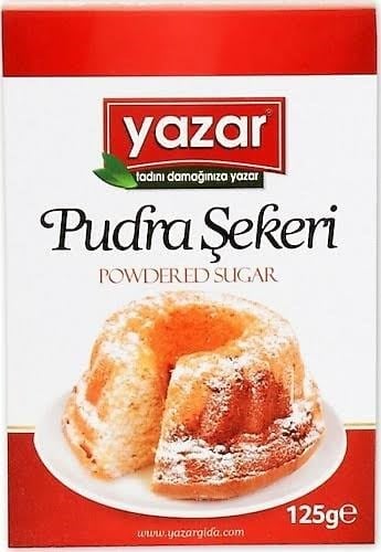 YAZAR PUDRA ŞEKERİ 125GR