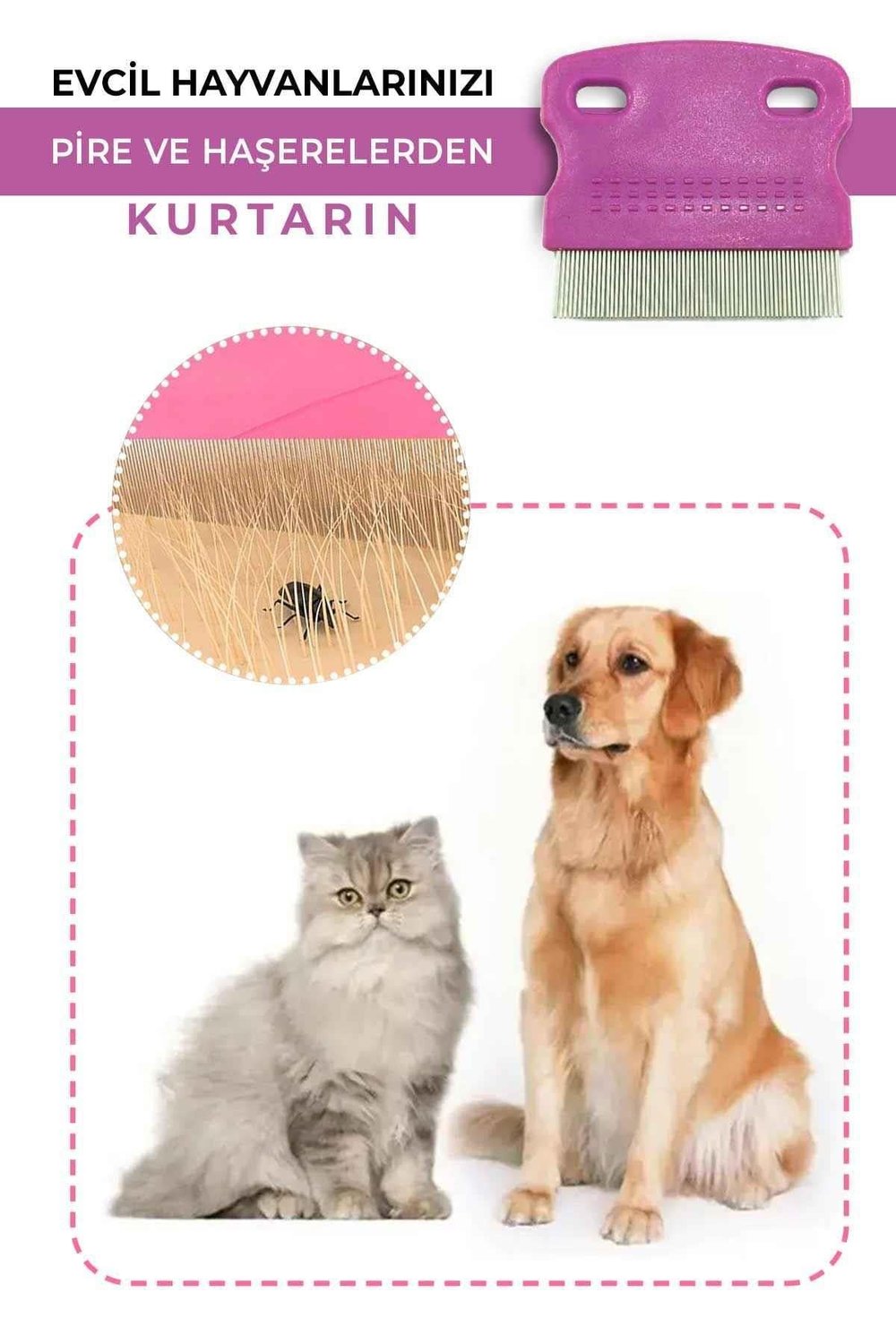 Kedi Köpek Bit ve Pire Tarağı