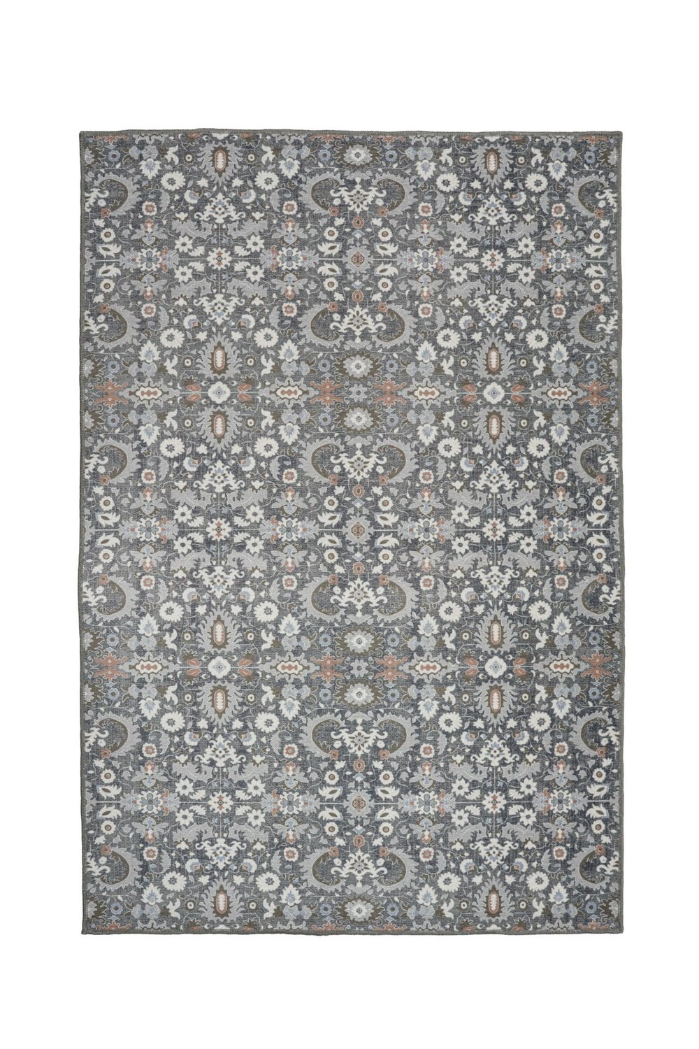 Art Deco Dijital Şönil Halı | Vintage Desenli Halı | Kaymaz Tabanlı | Makinede Yıkanabilir | OART04 160x230