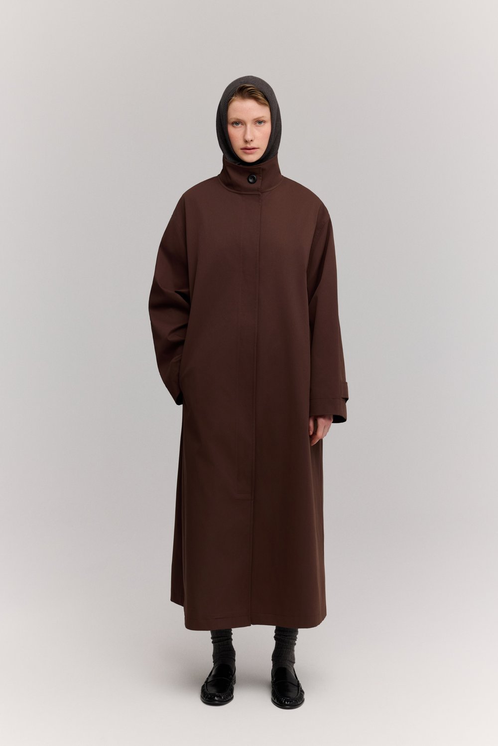 OVERSİZE TRENCH KAHVE