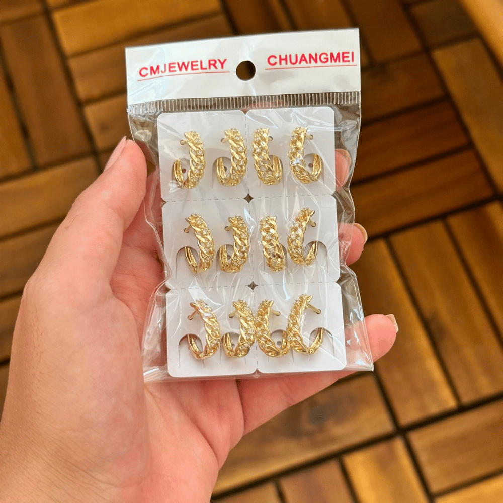 14K CM Küpe